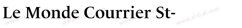 Le Monde Courrier St字体转换